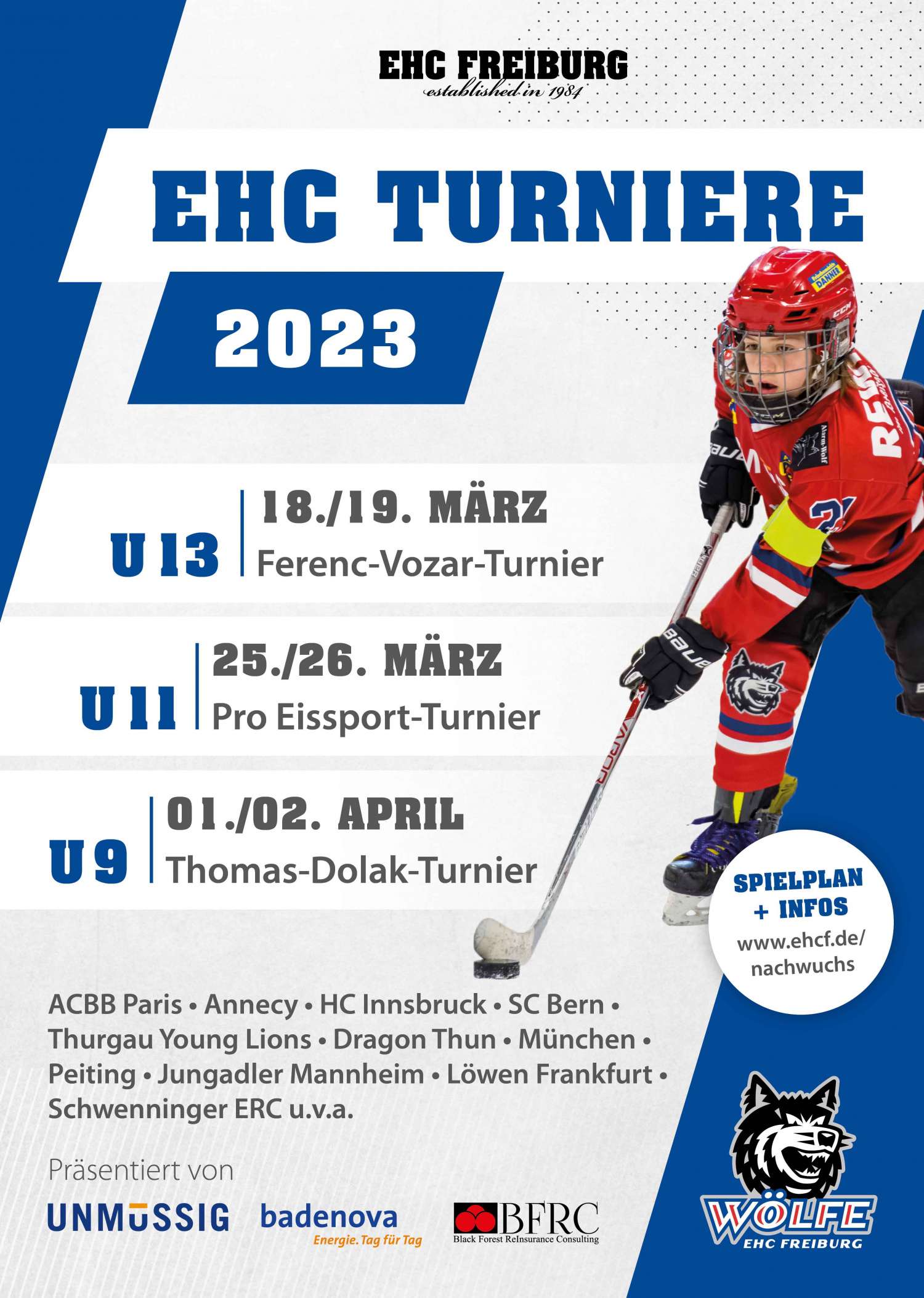 2023 03 03 EHCF Nachwuchsturniere 2023 Gesamtplakat lowres